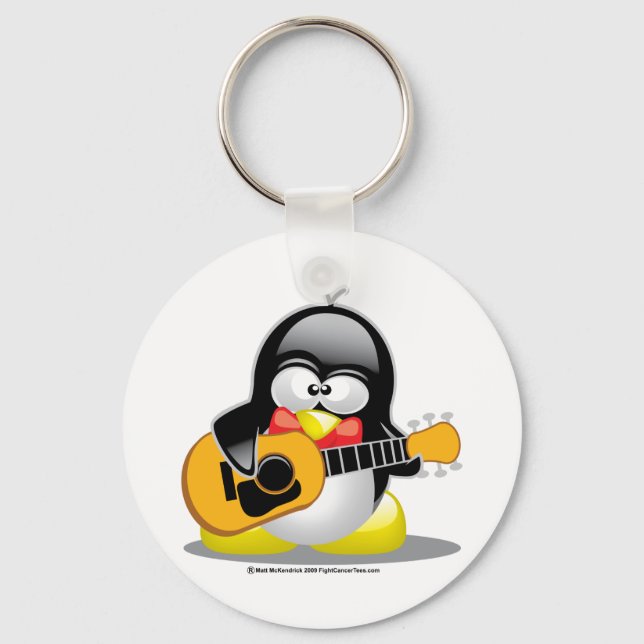 Porte-clés Guitare Penguin (Recto)
