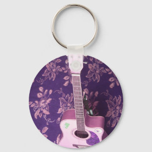 Porte-clés Guitare Vintage : Rêve de Style Vibe Africain
