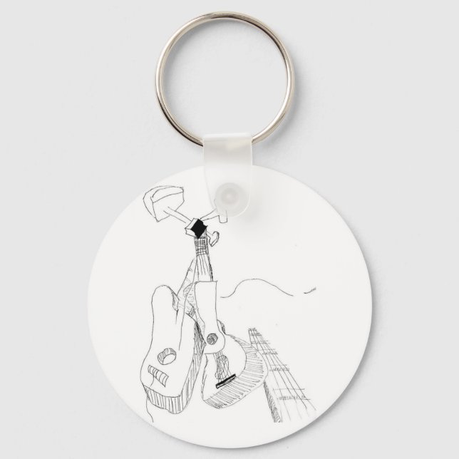 Porte-clés Guitares Cubistes (Recto)