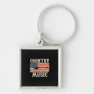 Porte-clés Guitariste Country Music Guitare Drapeau américain