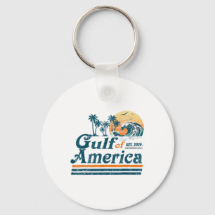 Porte-clés Gulf Of Us America Est 2025 Retro Vintage Beach