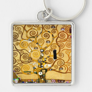 Porte-clés Gustav Klimt Arbre de Vie : Art nouveau symboliste