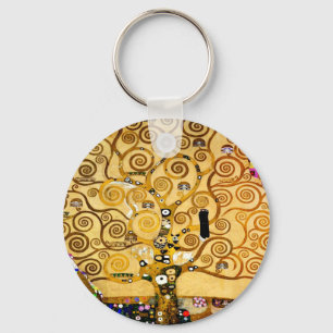 Porte-clés Gustav Klimt Arbre de Vie : Art nouveau symboliste