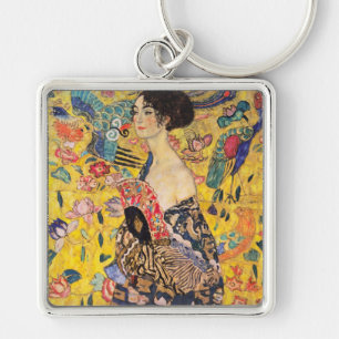 Porte-clés Gustav Klimt - Dame au éventail