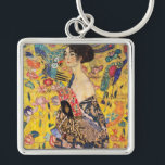 Porte-clés Gustav Klimt - Dame avec ventilateur<br><div class="desc">Dame avec ventilateur - Gustav Klimt,  Huile sur toile,  1917-1918</div>