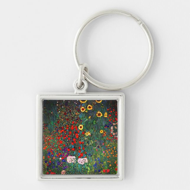 Porte-clés Gustav Klimt Flower Garden (Devant)