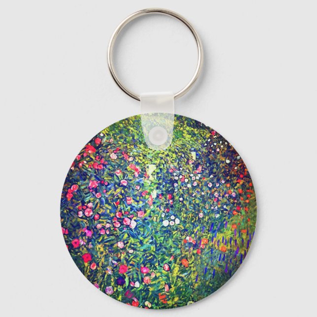 Porte-clés Gustav Klimt Italian Garden (Recto)