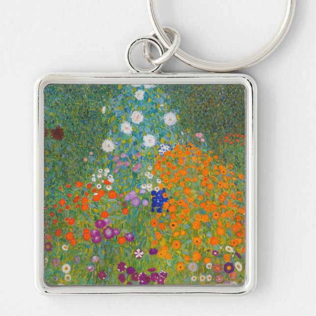 Porte-clés Gustav Klimt - Jardin des fleurs (Devant)