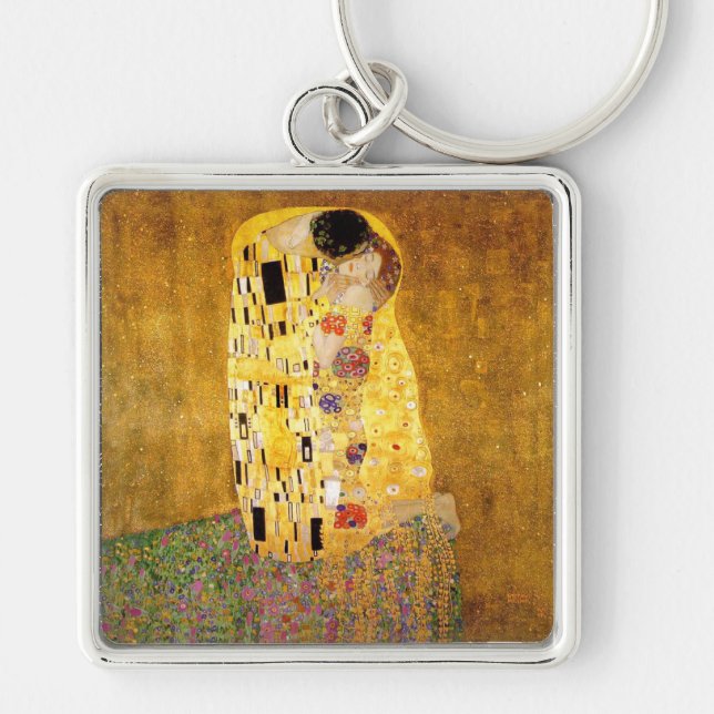 Porte-clés Gustav Klimt La Peinture Classique Du Kiss (Devant)