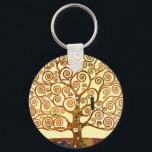 Porte-clés Gustav Klimt L'Arbre de la Vie Art fine<br><div class="desc">Gustav Klimt L'arbre de vie Porte - clé des beaux-arts</div>