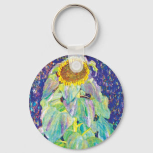 Porte-clés Gustav Klimt - Le Tournesol Peinture d'art fin