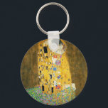 Porte-clés Gustav Klimt The Kiss Vintage<br><div class="desc">Gustav Klimt Le Kiss Vintage Art Nouveau Peinture Le Kiss (En allemand : Der Kuss) a été peint par le peintre symboliste autrichien Gustav Klimt entre 1907 et 1908, le point culminant de sa période d'or, lorsqu'il peignit un certain nombre d'oeuvres dans un style doré similaire. Le tableau est largement...</div>