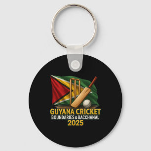 Porte-clés Guyana Cricket des Caraïbes 2025 Limites Et Cchan
