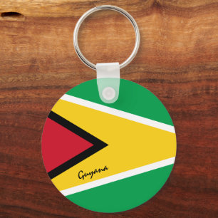 Porte-clés Guyana Drapeau & fête du Guyana, patriotes / sport