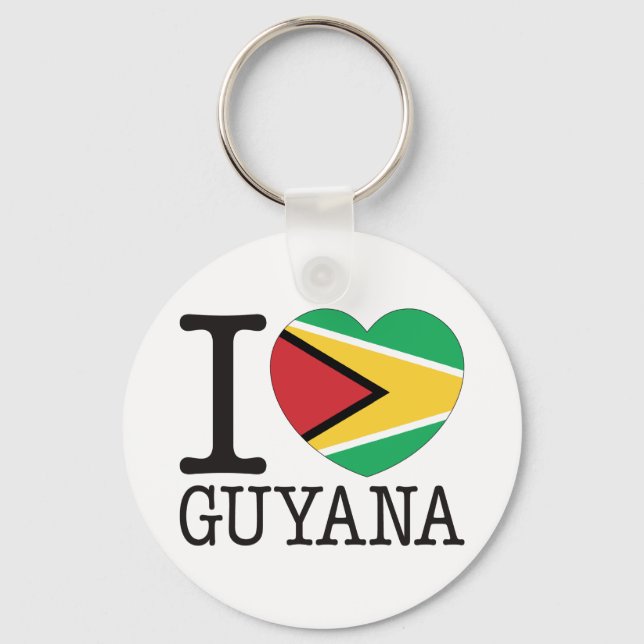 Porte-clés Guyana Love v2 (Recto)