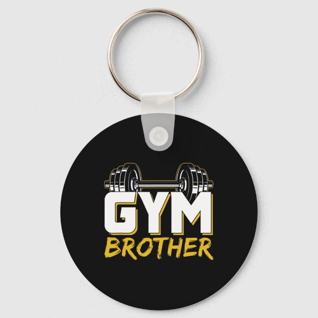 Porte-clés Gym Brother Training Fitness Workout Weightlifting (Recto)