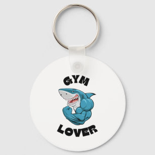 Porte-clés GYM LOVER Shark porte - clé - Cadeau amusant et mo