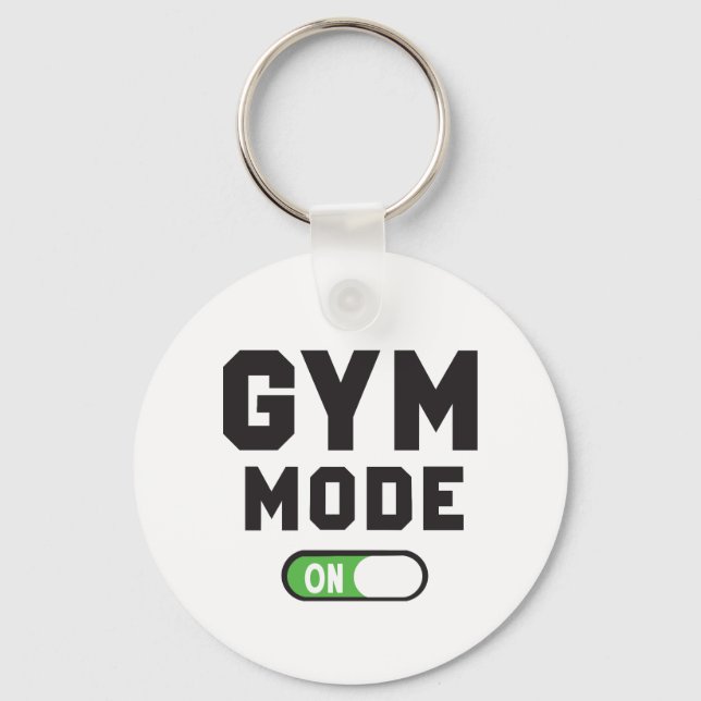Porte-clés Gym Mode – Train Hard Stay Strong (Recto)