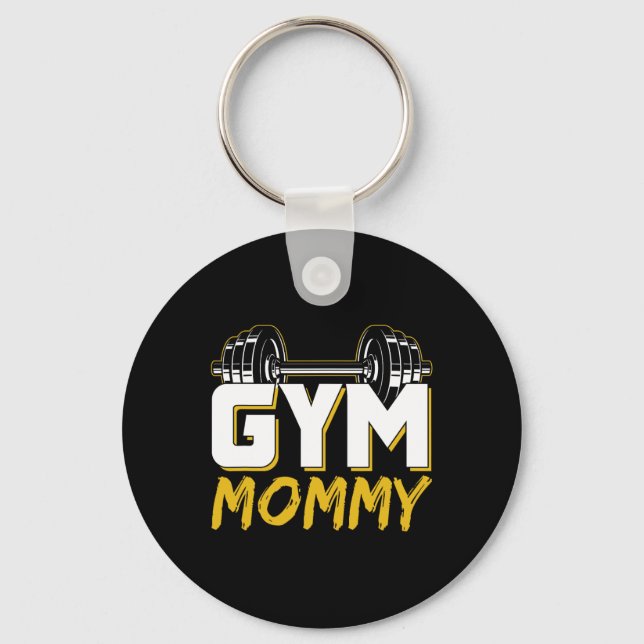 Porte-clés Gym Mommy Fitness Training Workout Poids M (Recto)