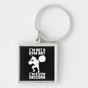 Porte-clés Gym Rat vs Gym Unicorn - Drôle Inspiration d'entra