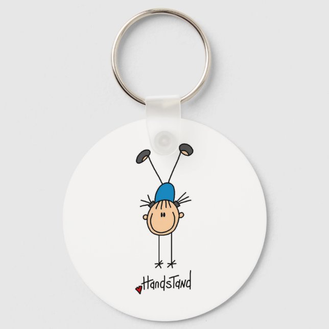 Porte-clés Gymnaste faisant des handstands (Recto)