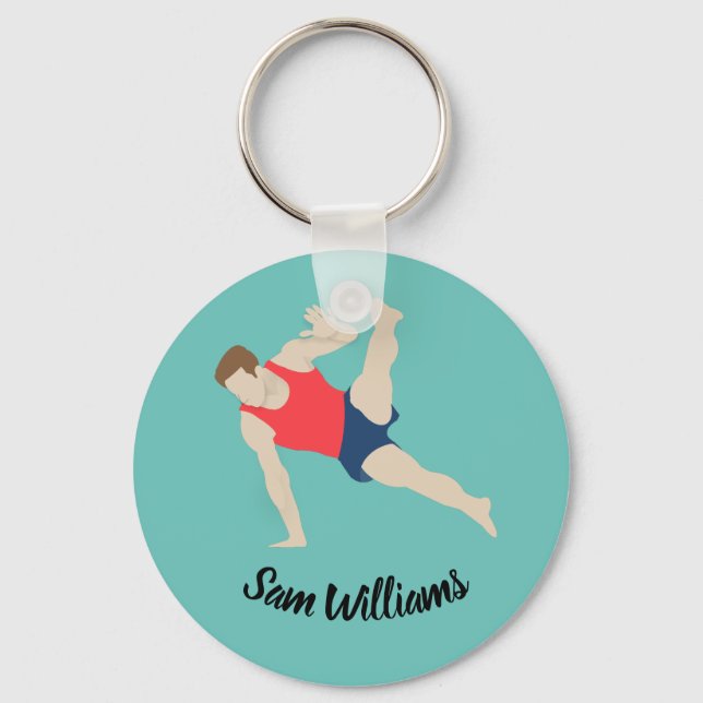 Porte-clés Gymnaste masculin (Recto)