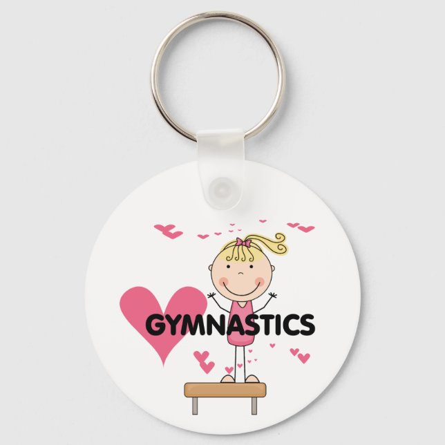 Porte-clés GYMNASTICS - Love Gymnastique Tshirts et cadeaux (Recto)