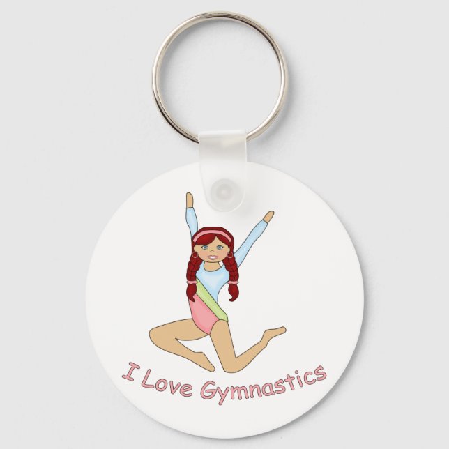 Porte-clés Gymnastics Redhead (Recto)