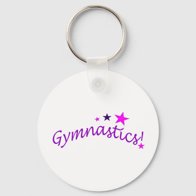 Porte-clés Gymnastique avec étoiles (Recto)