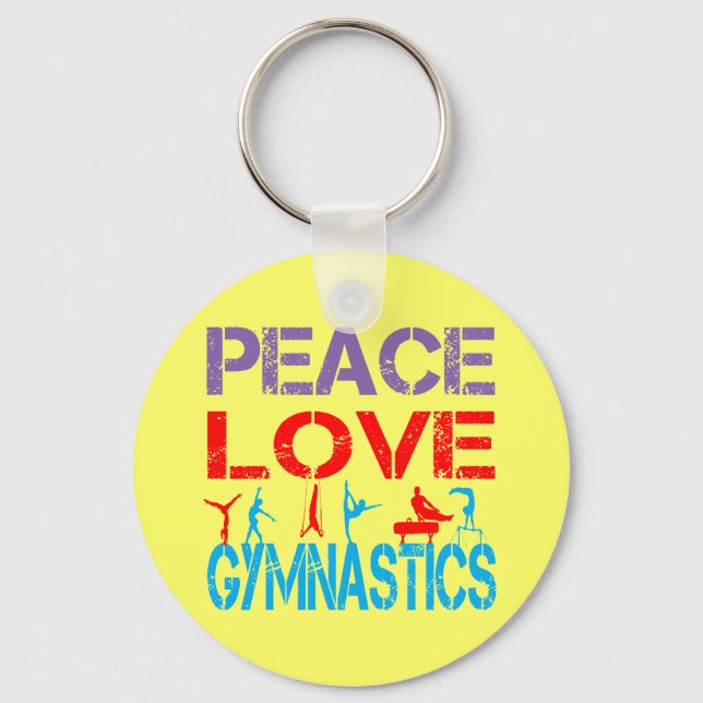 PORTE-CLÉS GYMNASTIQUE DE L'AMOUR DE LA PAIX (Recto)