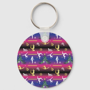 Porte-clés Gymnastique féminine Arbre de Noël