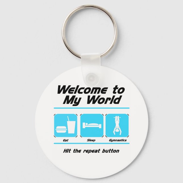 Porte-clés Gymnastique Mon monde (Recto)