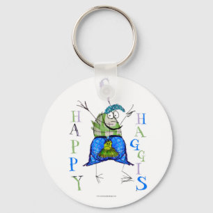 Porte-clés haggis heureux