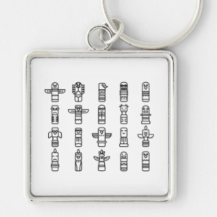 Porte-clés Haida Animals Native Indians Haida Indigenous