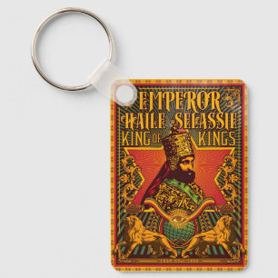 Porte-clés Haile Selassie I Jah Rastafari Rasta Reggae Roots