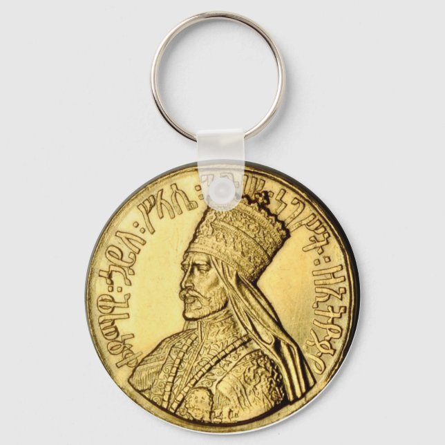 Porte-clés Haile Selassie Rasta Keychain (Recto)