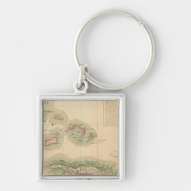 Porte-clés Haïti et République dominicaine 68 septembre (Devant)