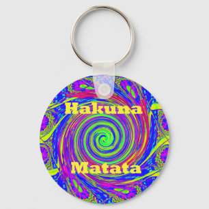 Porte-clés Hakuna Matata - Conception de tourbillons aux coul