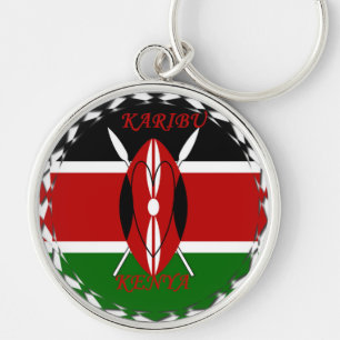 Porte-clés Hakuna matata Karaibu Kenya