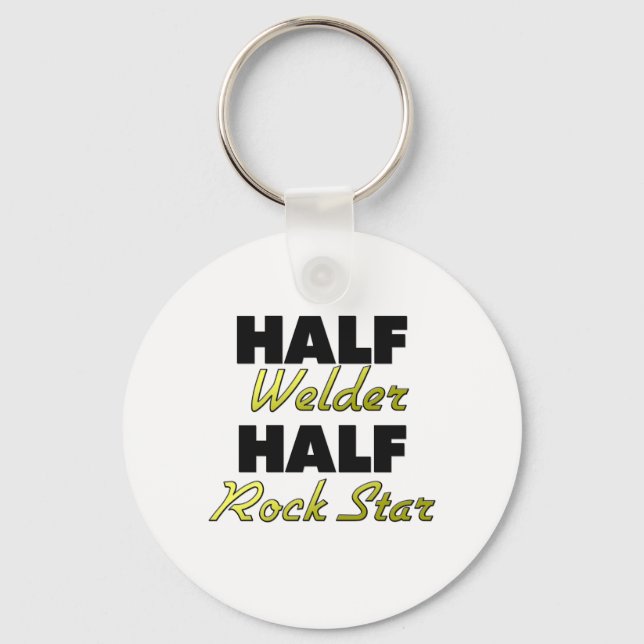 Porte-clés Half Welder Half Rock Star (Recto)