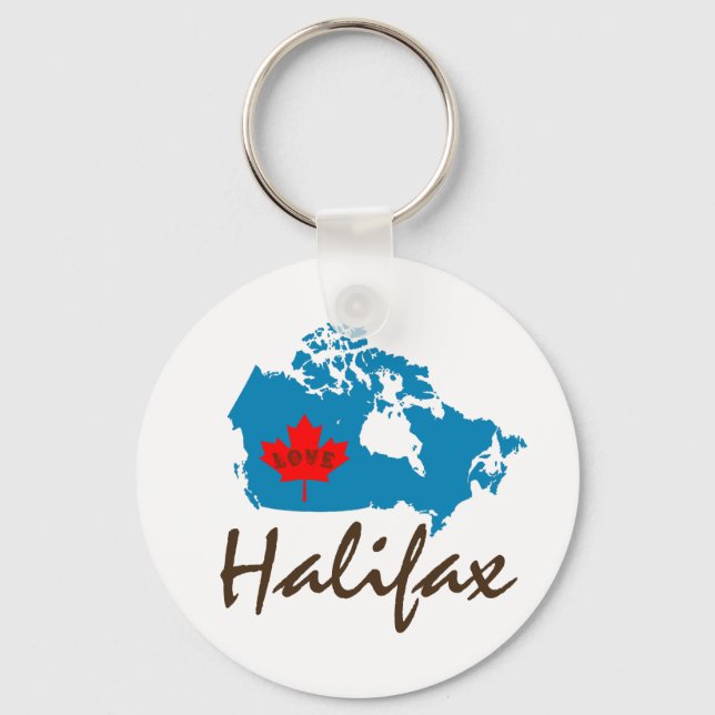 Porte-clés Halifax Nouvelle-Écosse Personnaliser Canada porte (Recto)