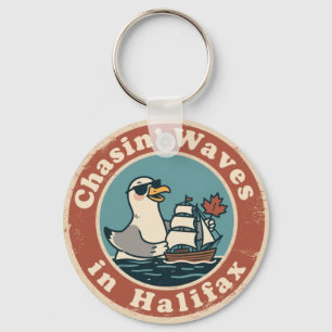Porte-clés Halifax Nouvelle-Écosse Vintage Plaisir de la voil