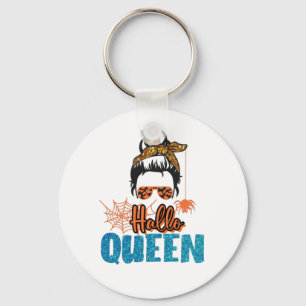Porte-clés Hallo Queen - Messy Bun Woman with Spider