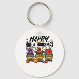 Porte-clés HalloMerciMas Halloween Thanksgiving Noël Sc