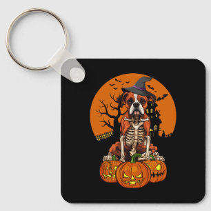Porte-clés Halloween allemande de chien de boxe