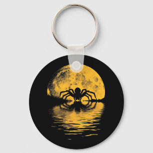 Porte-clés Halloween Araignée Pleine lune Effrayer Costume Éf