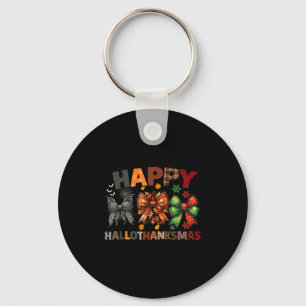 Porte-clés Halloween Bows Thanksgiving Noël Joyeux Hallot