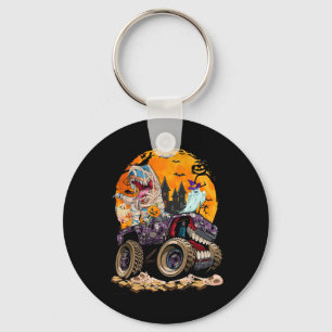 Porte-clés Halloween Boys Dinosaur T rex Dino Citrouilles