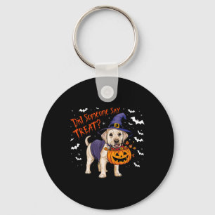 Porte-clés Halloween Chiot de Sorcière Treat Labrador Chiot