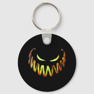Porte-clés Halloween, citrouille effrayante